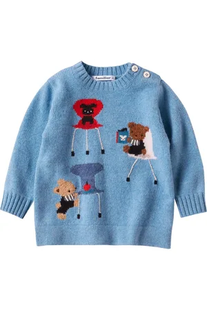 Familiar Pull en laine à motif intarsia