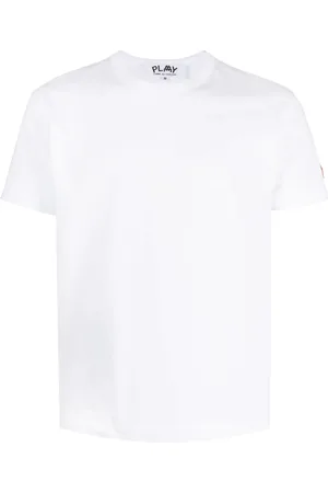 Comme des Garçons T-shirt en coton à patch logo