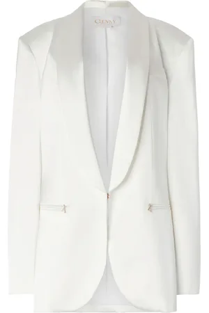 GENNY Blazer à col à revers en satin