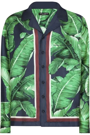 Dolce & Gabbana Chemise en soie à imprimé végétal