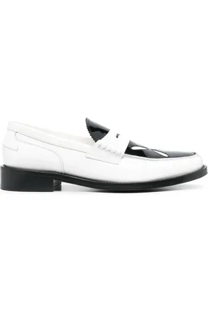 Stefan Cooke Mocassins Slashed en cuir