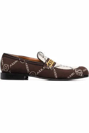 Marni Mocassins à motif monogrammé