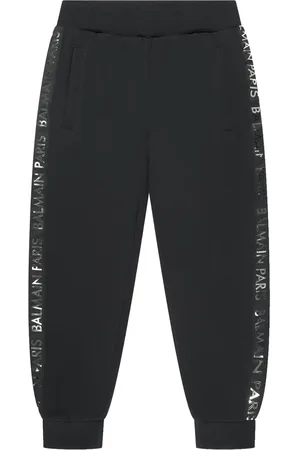 Balmain Pantalon de jogging à bande logo