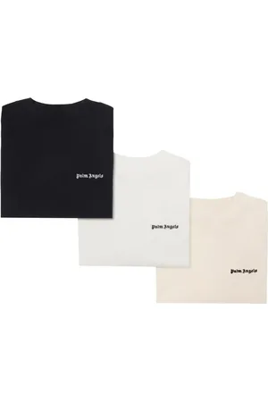 Palm Angels Lot de trois t-shirts à logo brodé