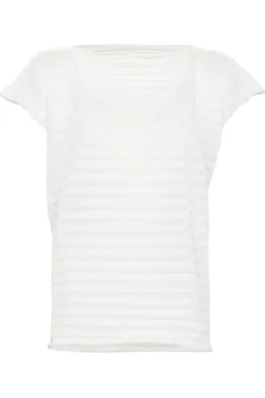 PLEATS PLEASE ISSEY MIYAKE Haut en maille ajourée