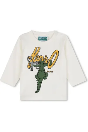 Kenzo T-shirt en coton à logo imprimé