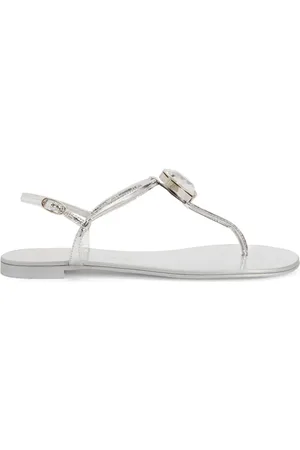 Giuseppe Zanotti Sandales Anthonia à effet métallisé
