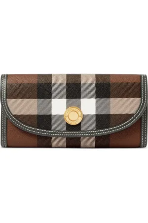 Burberry Portefeuille en cuir à carreaux