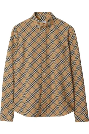 Burberry Chemise en coton à carreaux