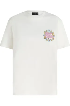Etro Chemise en coton à broderies Pegaso