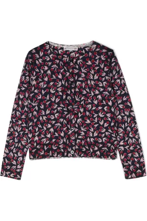 BONPOINT Cardigan en mérinos à imprimé cerises