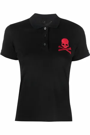 Philipp Plein Polo à patch tête de mort