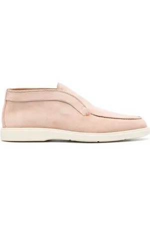 santoni Bottines en daim à bout amande