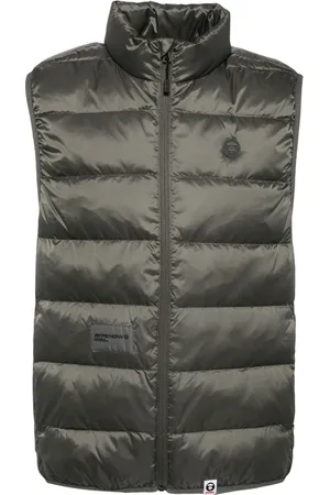 A Bathing Ape Gilet matelassé à patch logo