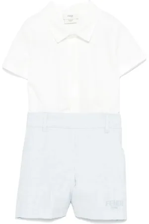 Fendi Ensemble chemise-short à motif FF en jacquard