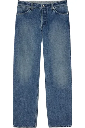 Jil Sander Jean droit à taille mi-haute