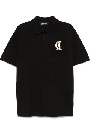 Roberto Cavalli Polo à logo imprimé
