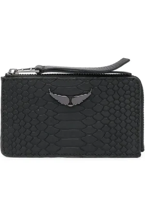 Zadig & Voltaire Porte-monnaie en cuir à plaque logo