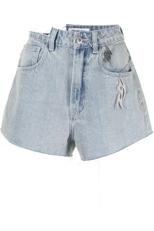 Ground Zero Short en jean et effet usé