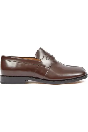 Maison Margiela Mocassins en cuir Tabi à fini poli