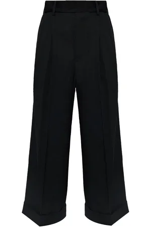 YOHJI YAMAMOTO Pantalon à design plissé