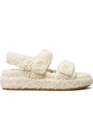 Tory Burch Sandales Kira en fourrure artificielle