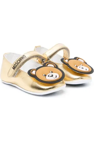 Moschino Ballerines Teddy à patch métallisé