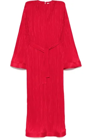 Atu Body Couture Robe longue à design plissé