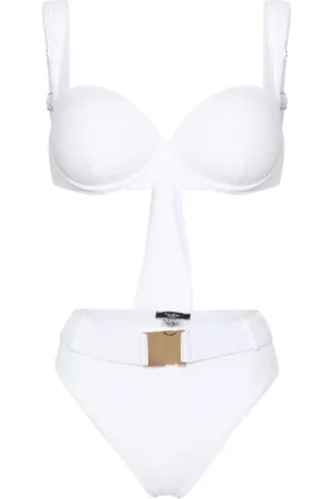 Noire Swimwear Bikini Nikki à effet peau de serpent