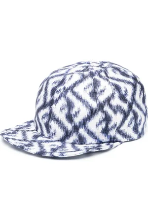 Fendi Casquette en soie à logo FF imprimé