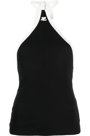 Courrèges Débardeur à logo brodé