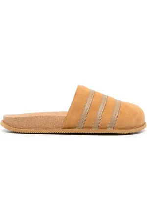 adidas Chaussons en daim à rayures