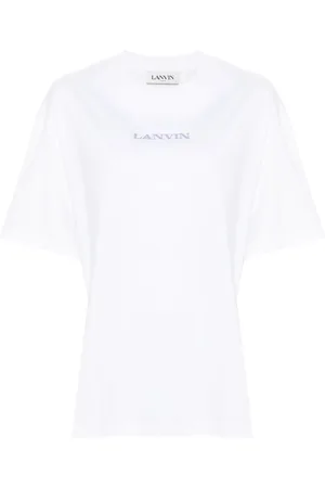 Lanvin T-shirt en coton à logo brodé