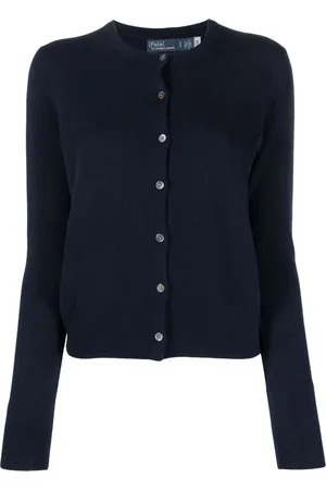 Ralph Lauren Cardigan en maille nervurée à encolure ras du coi