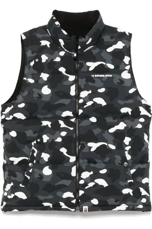 A Bathing Ape Gilet matelassé à logo imprimé
