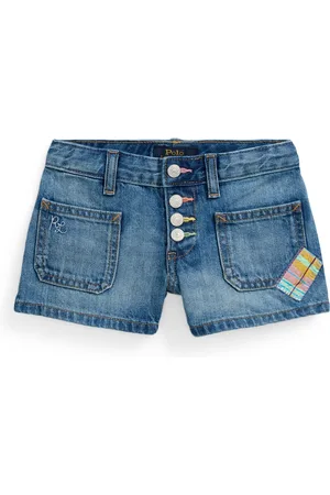 Ralph Lauren Short en jean à détail de patch
