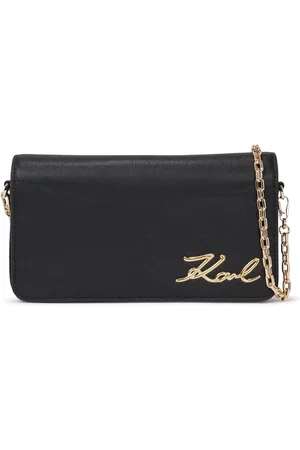 Karl Lagerfeld Sac porté épaule Signature en cuir