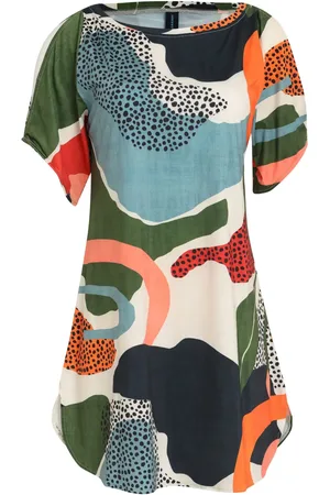 Lygia & Nanny Robe courte Allat à imprimé abstrait