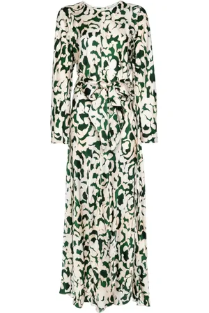 FORTE FORTE Robe longue à imprimé abstrait