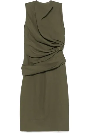 Jil Sander Robe longue à design drapé