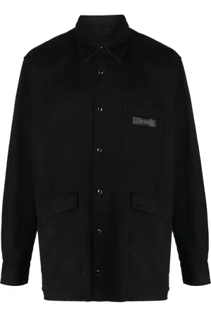 GCDS Chemise en coton à patch logo