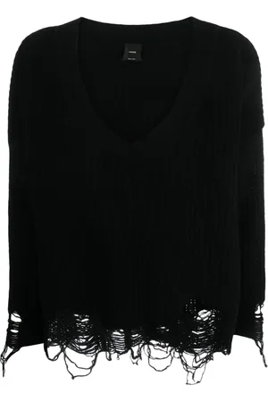 Pinko Pull côtelé à col v