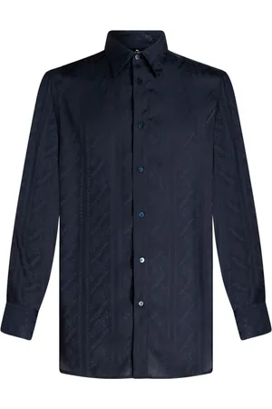 Etro Chemise en soie à motif en jacquard