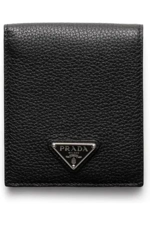 Prada Portefeuille à logo triangulaire en émail