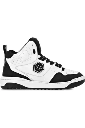 Philipp Plein Baskets à plaque logo