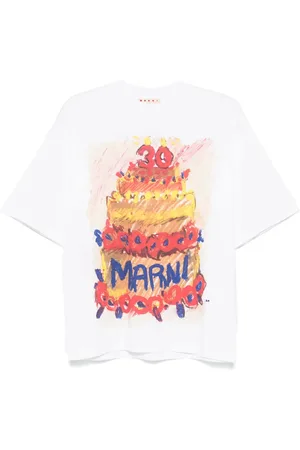 Marni T-shirt à logo imprimé