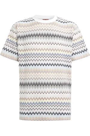 Missoni T-shirt en coton à motif zig-zag