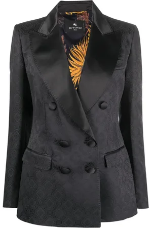 Etro Blazer en satin à motif jacquard