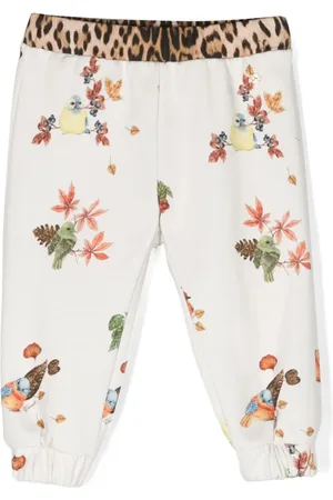 Roberto Cavalli Pantalon en coton à fleurs