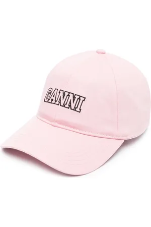 Ganni Casquette en coton à logo brodé